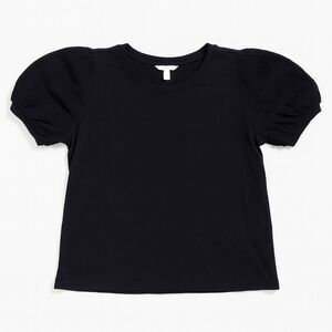 Time And Tru Women's Short Puff Sleeve Blouse Shirt Top Size XXL (20) Crew Neck